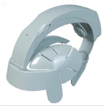 Capacete com massageador elétrico de cabeça