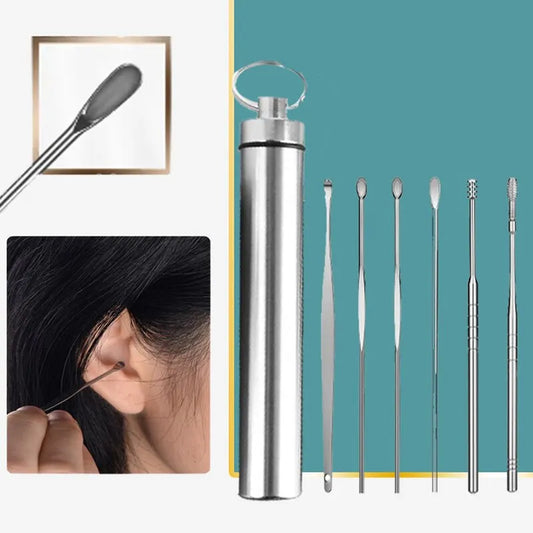 12 peças para limpeza de ouvido